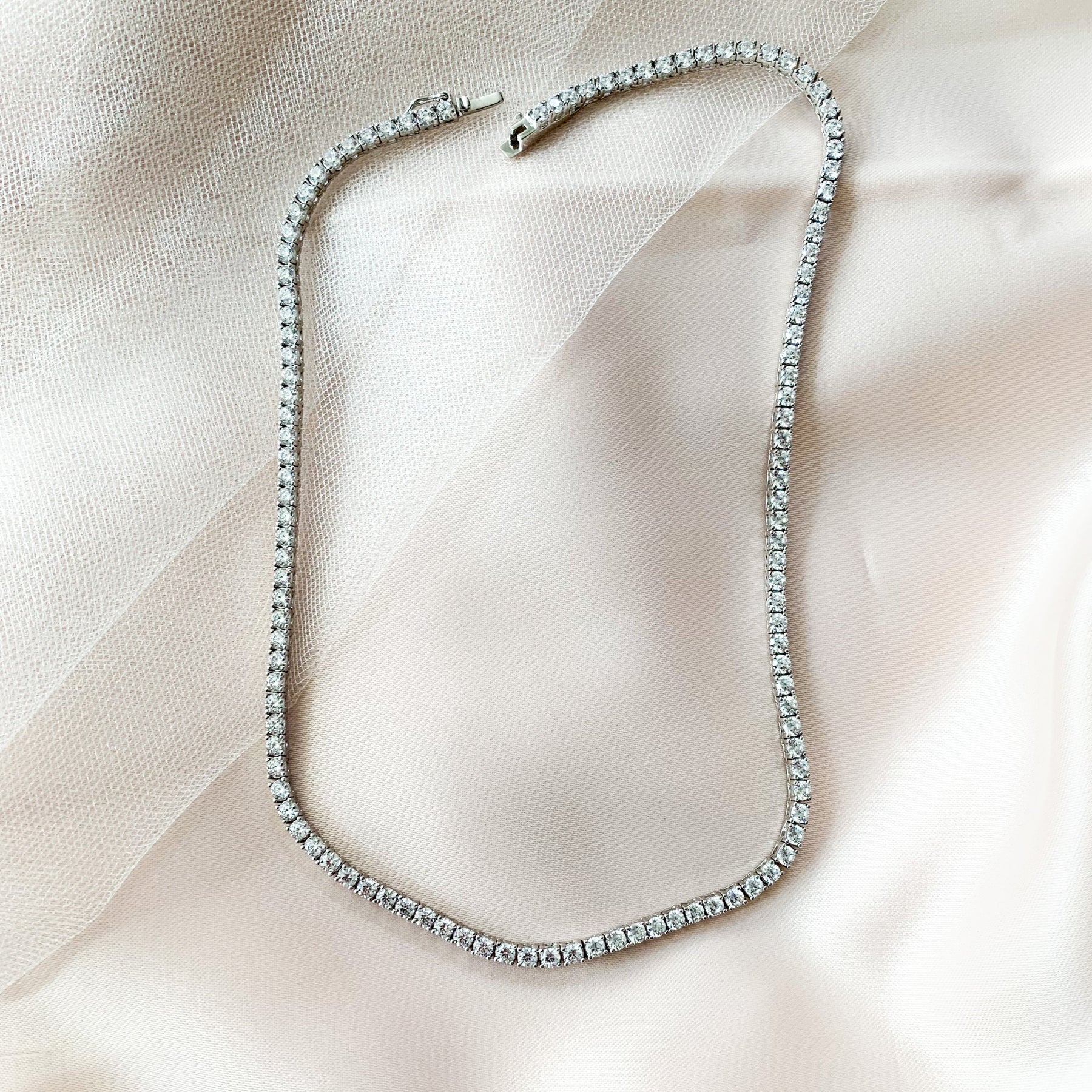 Classic Elegant Every Day CZ Tennis Necklace | Alexandra Marks Jewelry