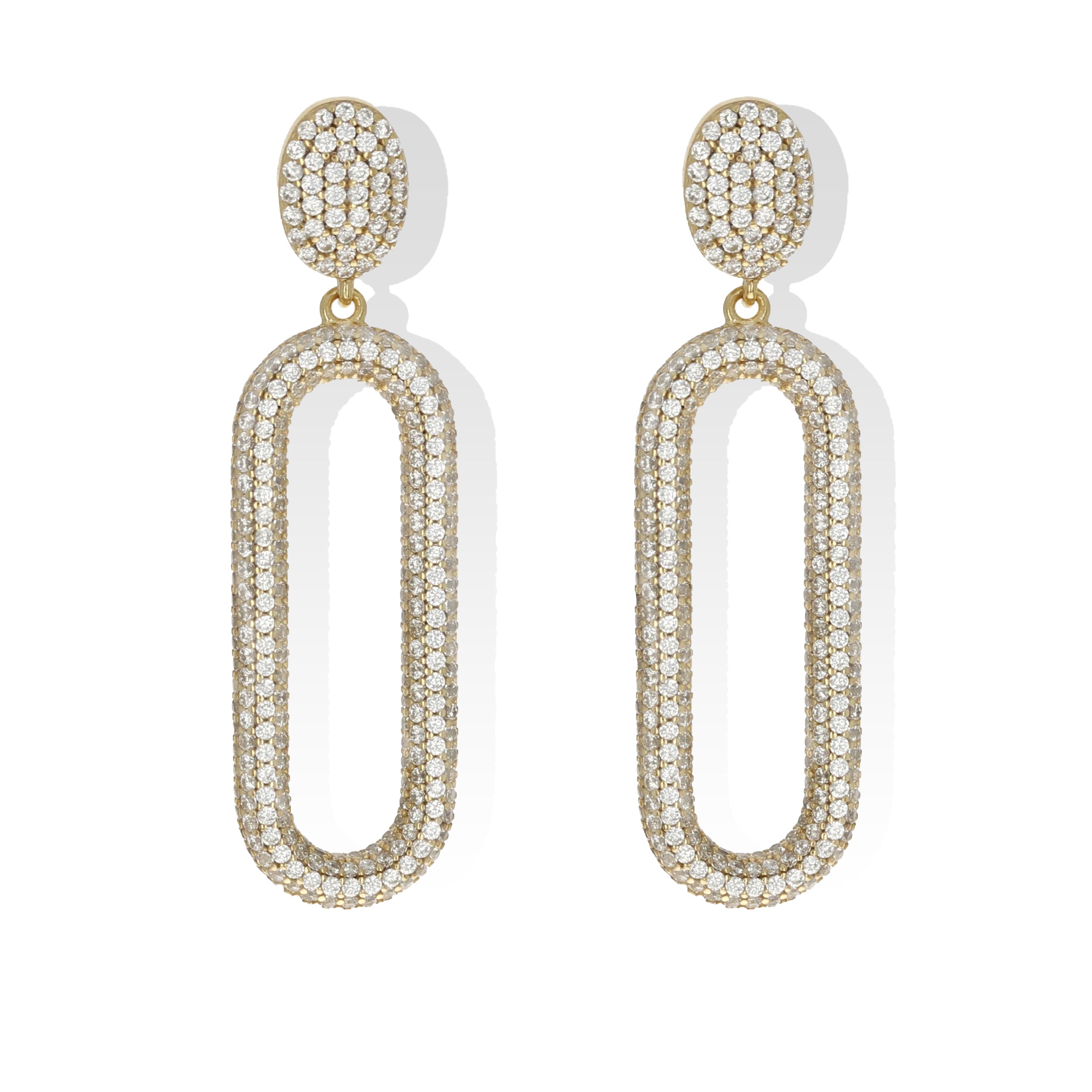 Captivating Oval Drop Earrings
