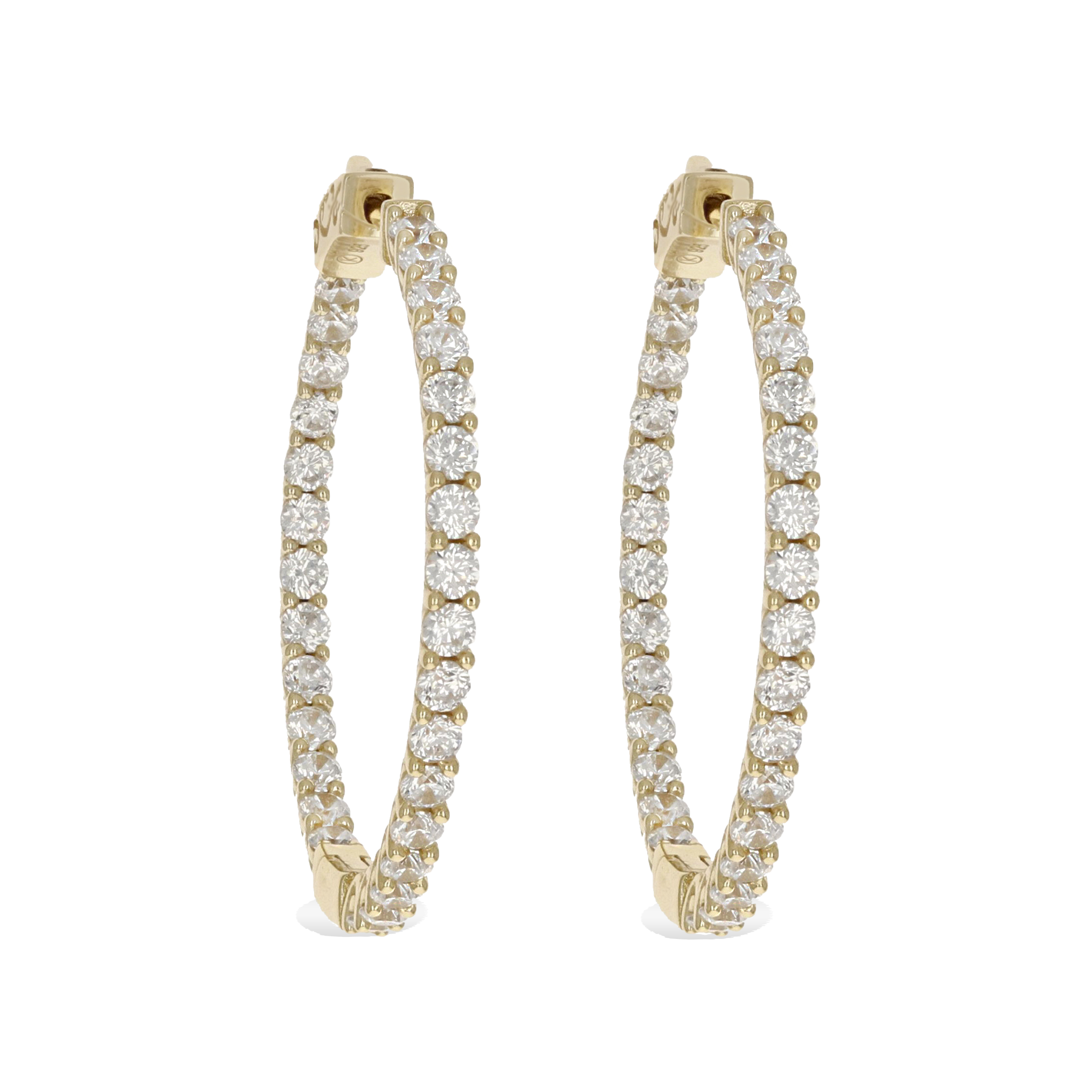 Medium Inside Outside Hoop Earrings