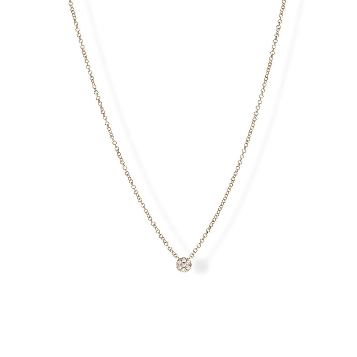 Petite Diamond Circle Everyday Gold Necklace | Alexandra Marks Jewelry