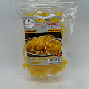May Suu Mon Dried Yellow Rice Stick ( မုန့် ကြွပ် ခြောက်) - Myanmar Food USA