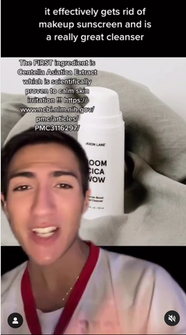 JC on IG sharing his favorite cleansers