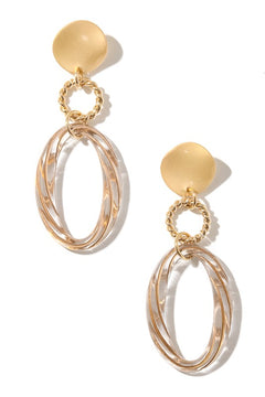 Ornate Oval Earrings