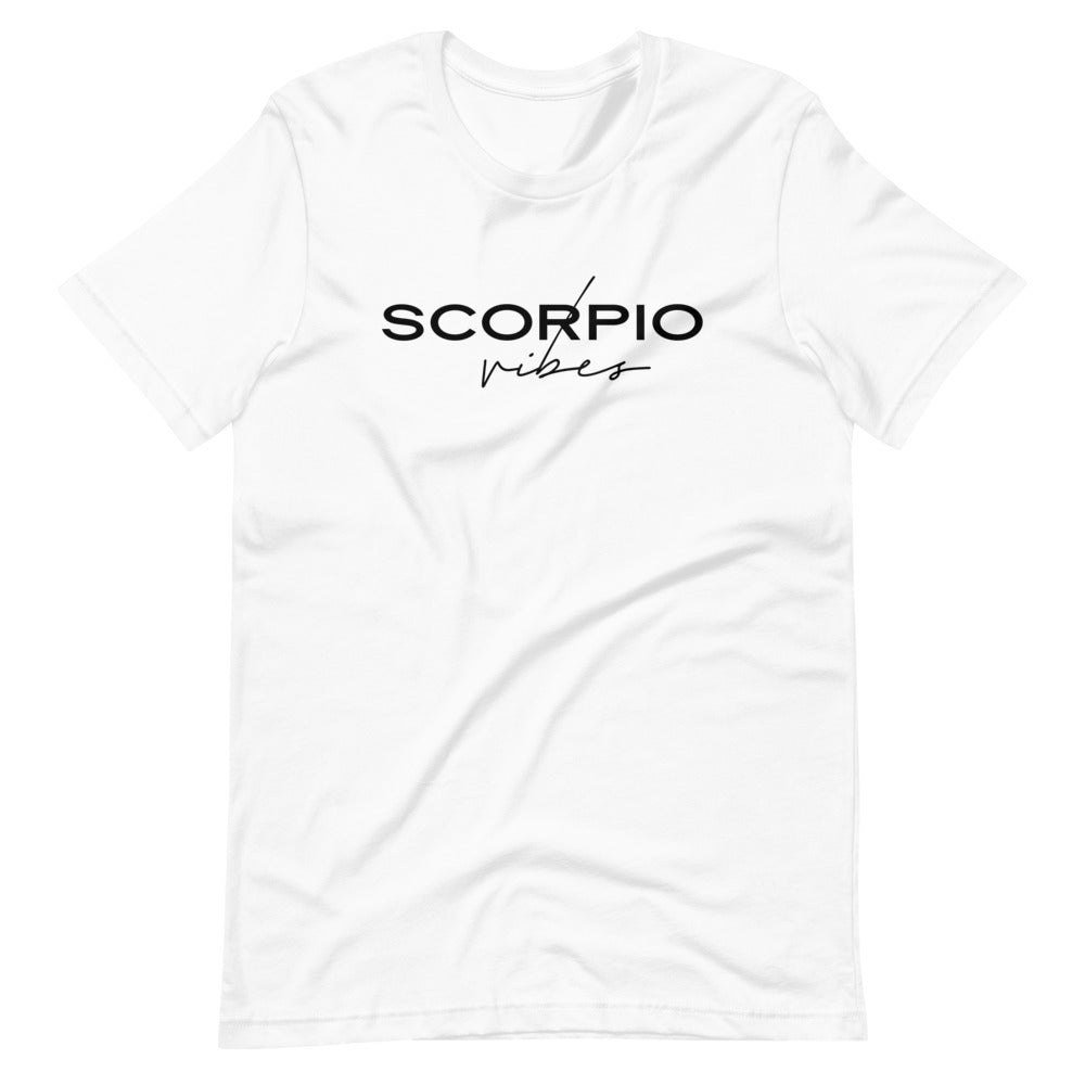 Scorpio Vibes Zodiac T-Shirt (White) *Ships separately – MagickMoods