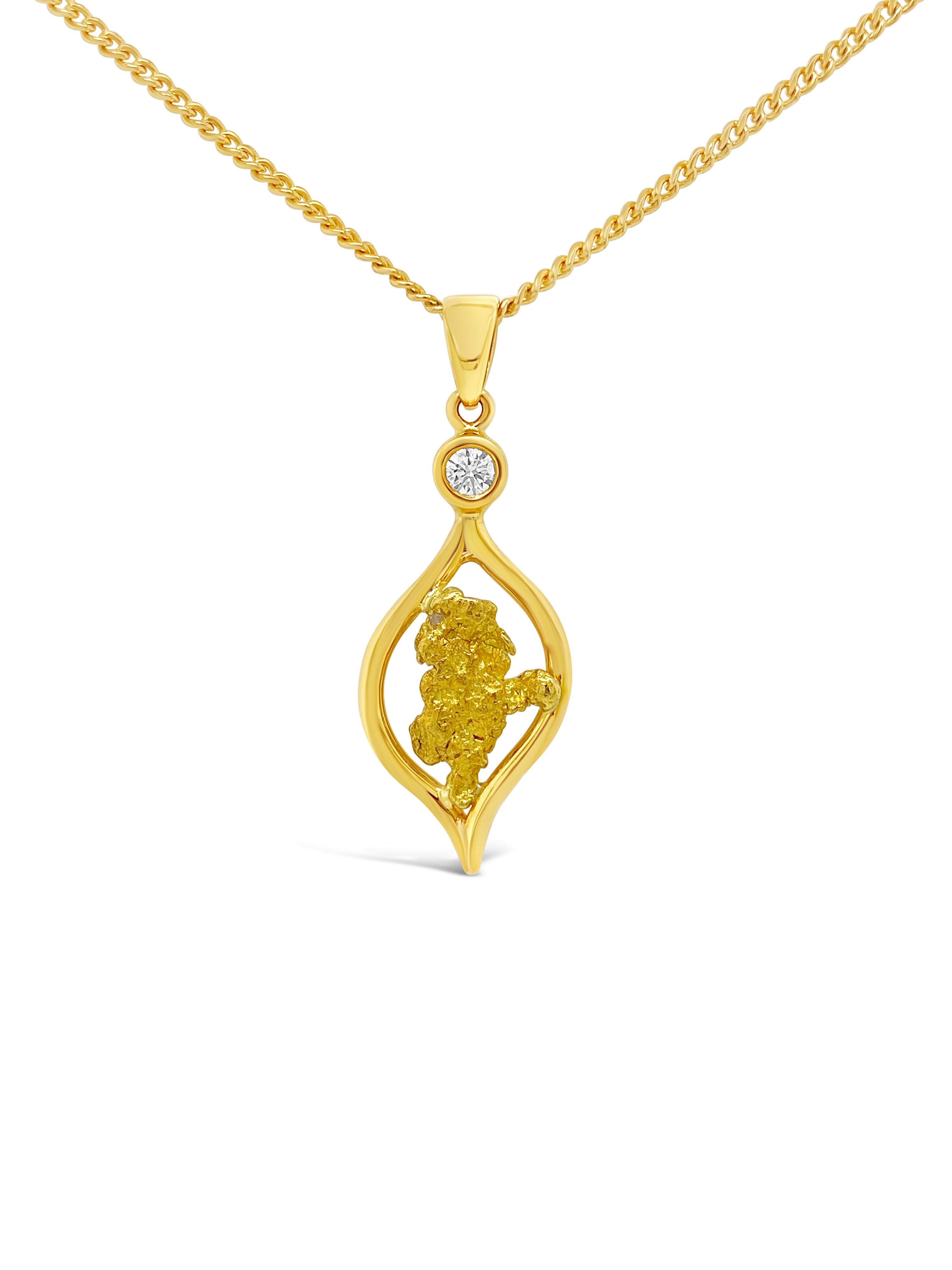 diamond pendant gold