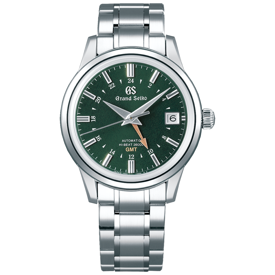 Grand Seiko Elegance Shunbun Green Dial GMT Mens Watch