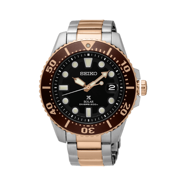 seiko prospex solar rose gold