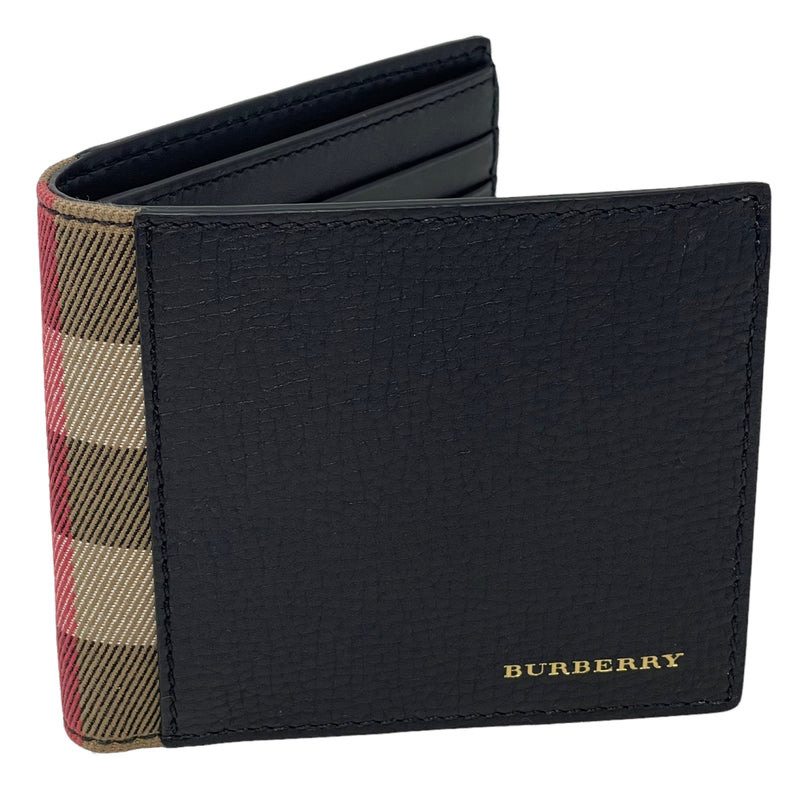 burberry leather bifold wallet