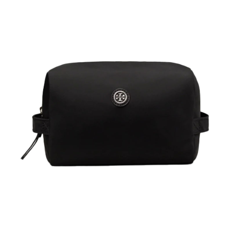 NEW Tory Burch Black Large Nylon Cosmetic Pouch Bag – Fin and Mo