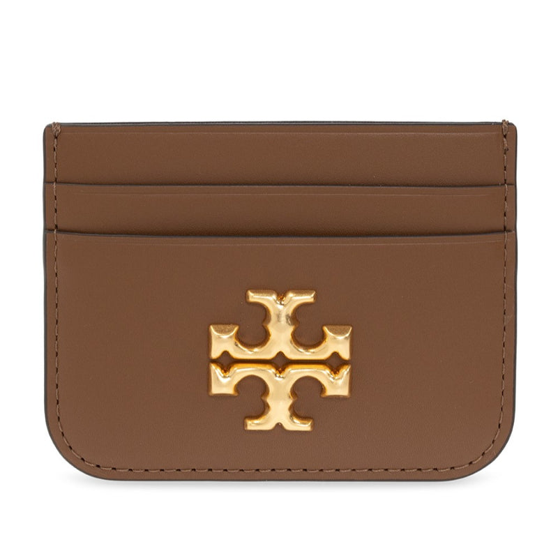 NEW Tory Burch Brown Eleanor Leather Card Holder Wallet – Fin and Mo