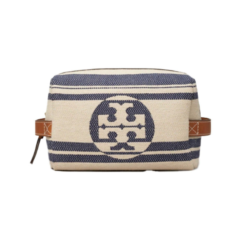 NEW Tory Burch Multicolor Ella Stripe Jacquard Cosmetic Case Pouch Bag –  Fin and Mo