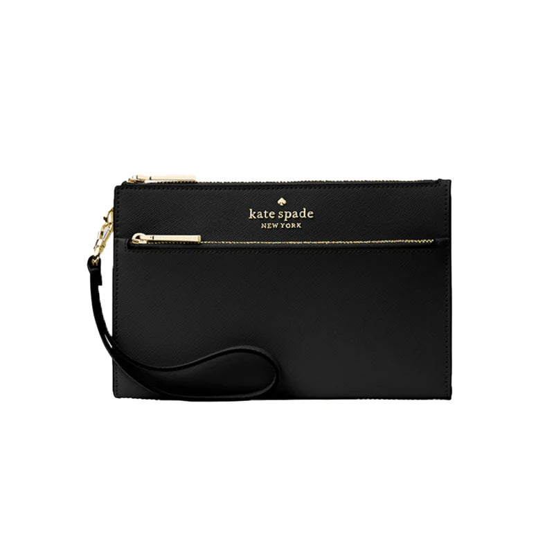 NEW Kate Spade Black Staci Medium Wristlet Clutch Bag – Fin and Mo