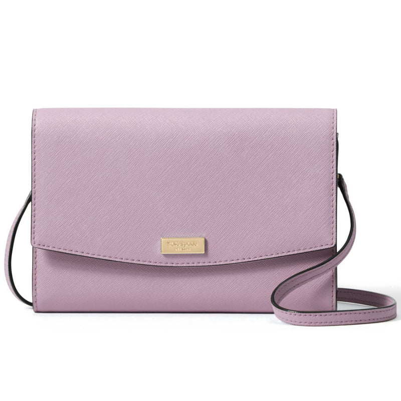 NEW Kate Spade Purple Dusty Peony Laurel Way Winni Crossgrain Leather – Fin  and Mo