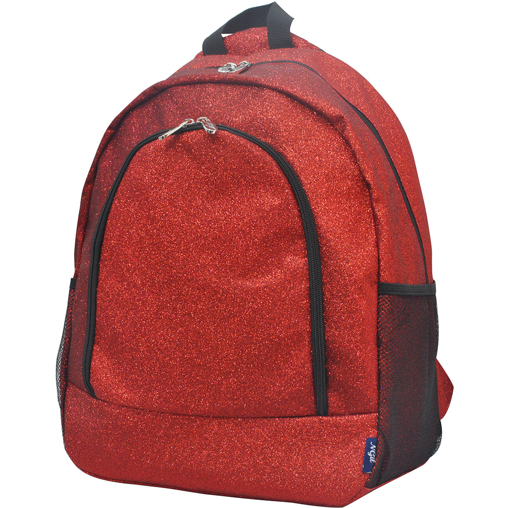 red glitter backpack