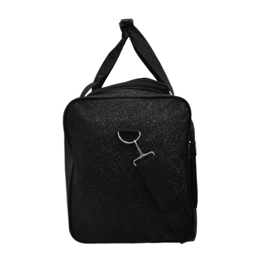 Low-Cost Wholesale Black Glitter NGIL Canvas Carry on 20&quot; Duffle Bag In Bulk | MommyWholesale ...
