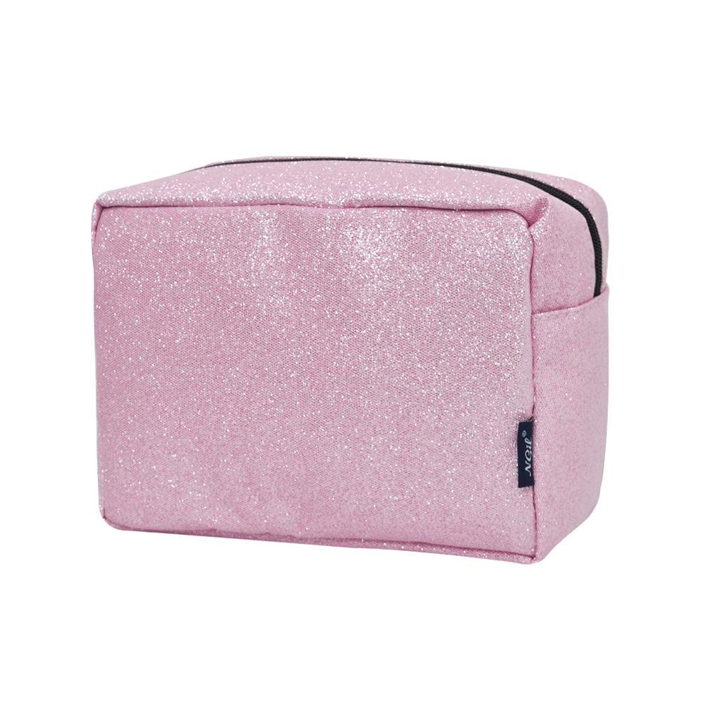 Low-Cost Wholesale Silver Glitter NGIL Large Cosmetic Travel Pouch