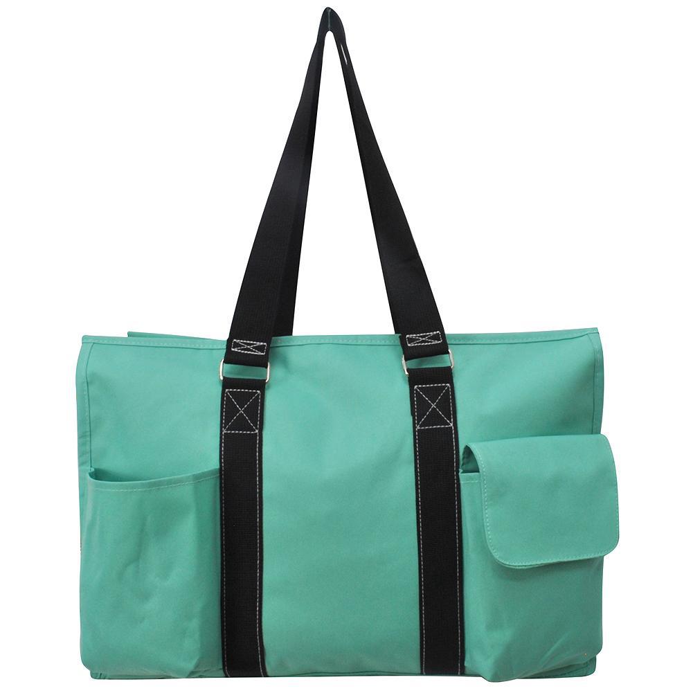 Solid Mint NGIL Zippered Caddy Large Organizer Tote Bag ...