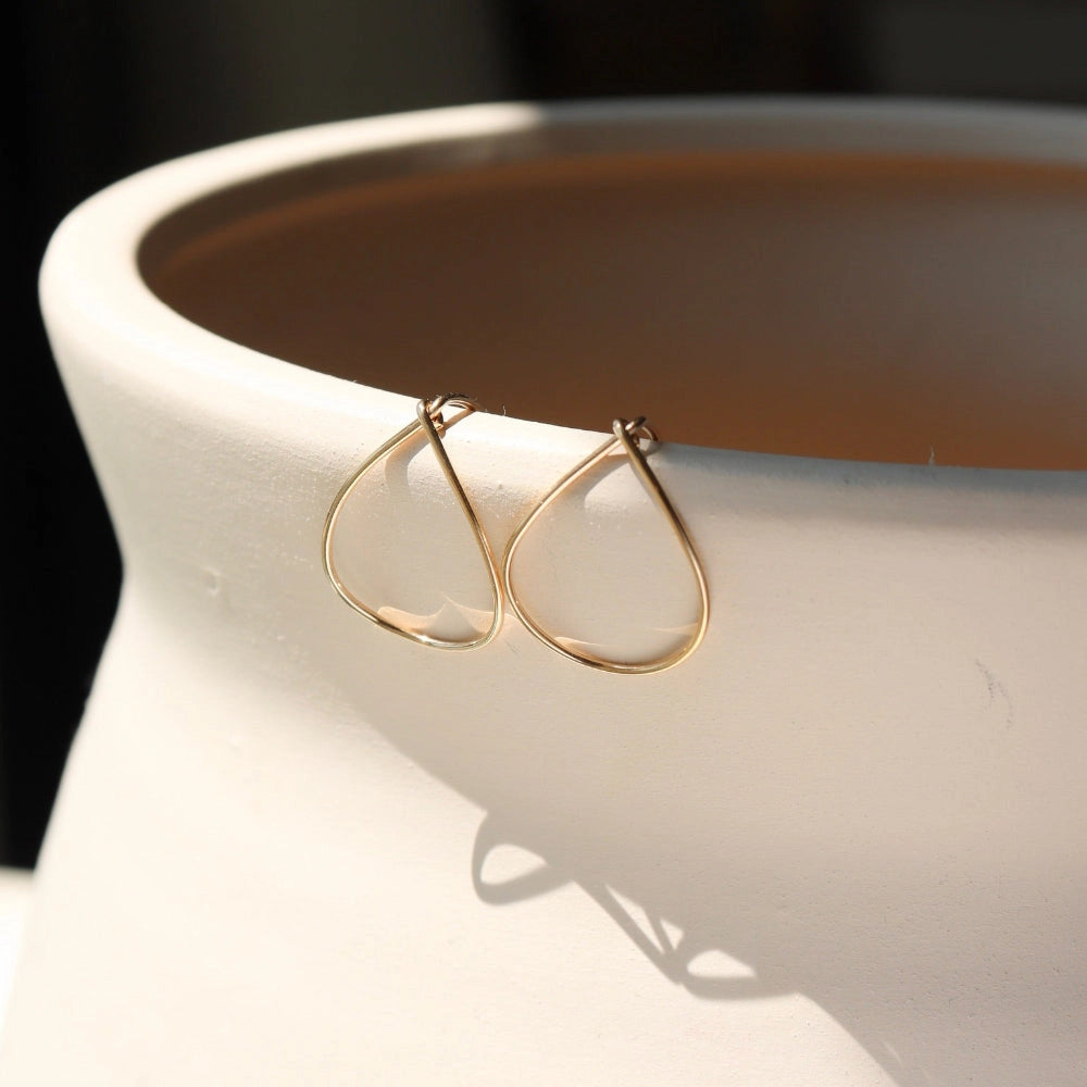 Mini Teardrop Threaders | 14k Gold Fill