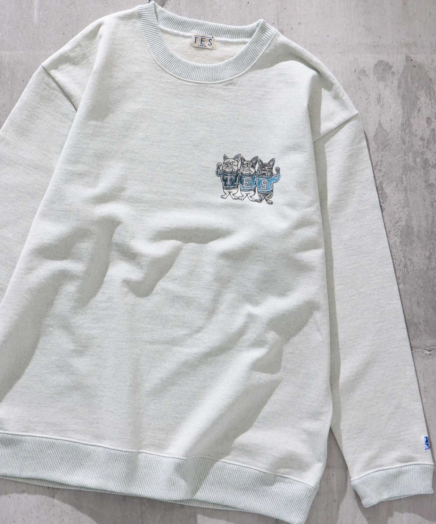 TES DENIM REUSE COLLEGE CREW NECK / クルーネックスウェット – TES ...