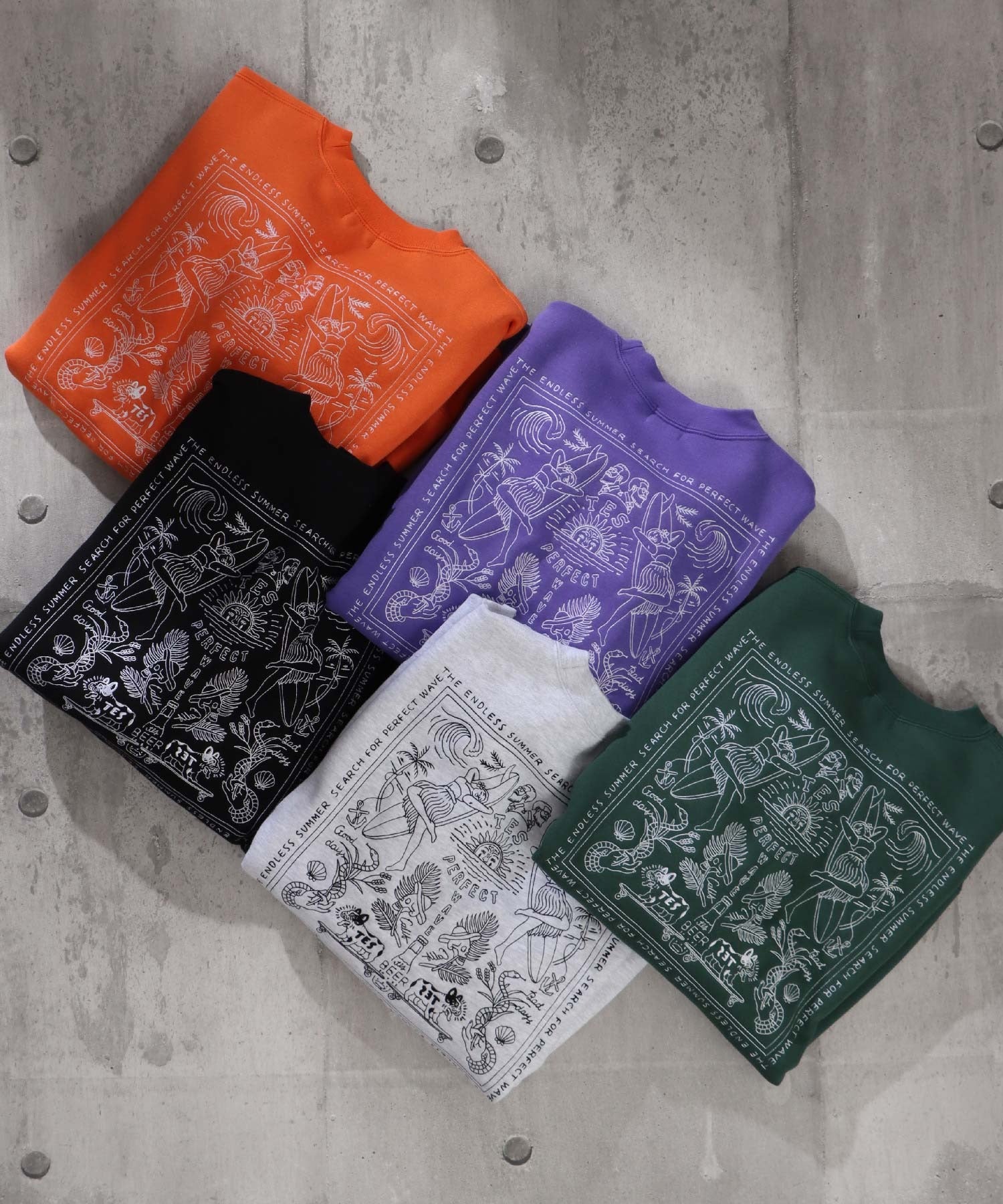 TES CALM BANDANA EMB BIG CREWNECK SWEAT / スウェット