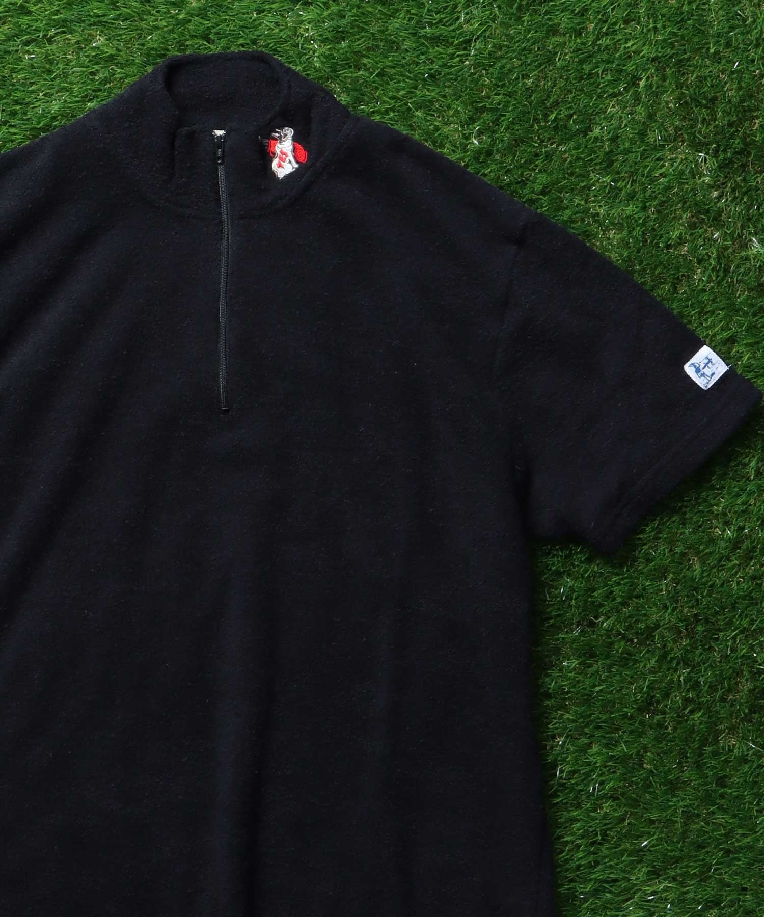 TES-GOLF COMFORTABLE PILE HALF ZIP T-SHIRT / ハーフジップTシャツ