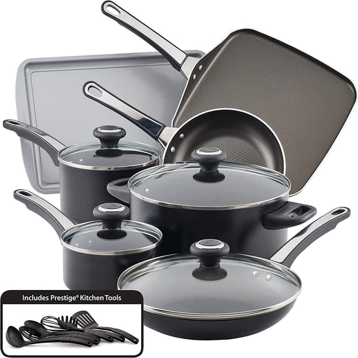 Anolon Advanced Hard-Anodized Nonstick 11-Piece Cookware Set, Gray — Better  Home