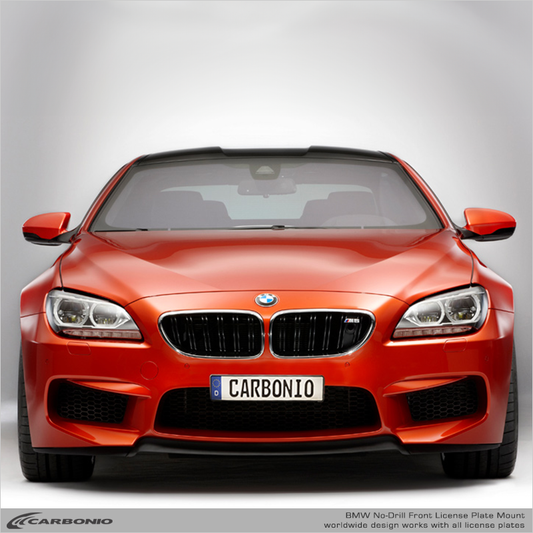 BMW M8 No-Drill Front License Plate Mount – Carbonio
