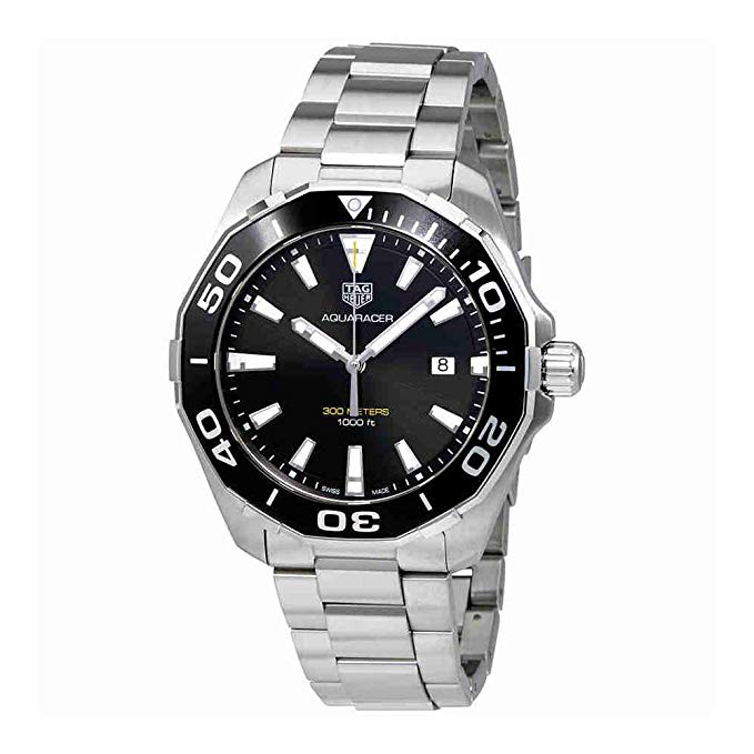 Tag Heuer Aquaracer 300M Quartz Black Dial Men's Watch WAY101A.BA0746