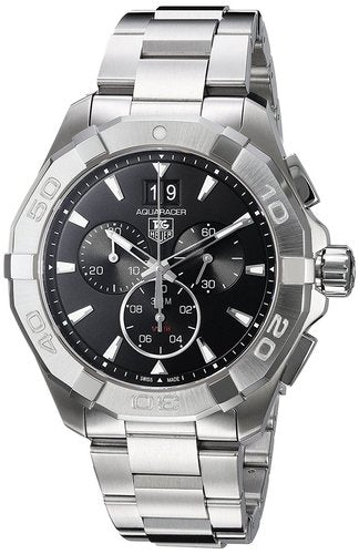 Tag Heuer Aquaracer Chronograph Black Dial 43MM Watch CAY1110.BA0927