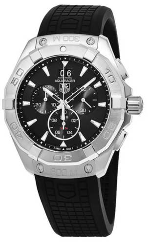 TAG Heuer Aquaracer Chronograph Diver Rubber Men Watch CAY1110.FT6041