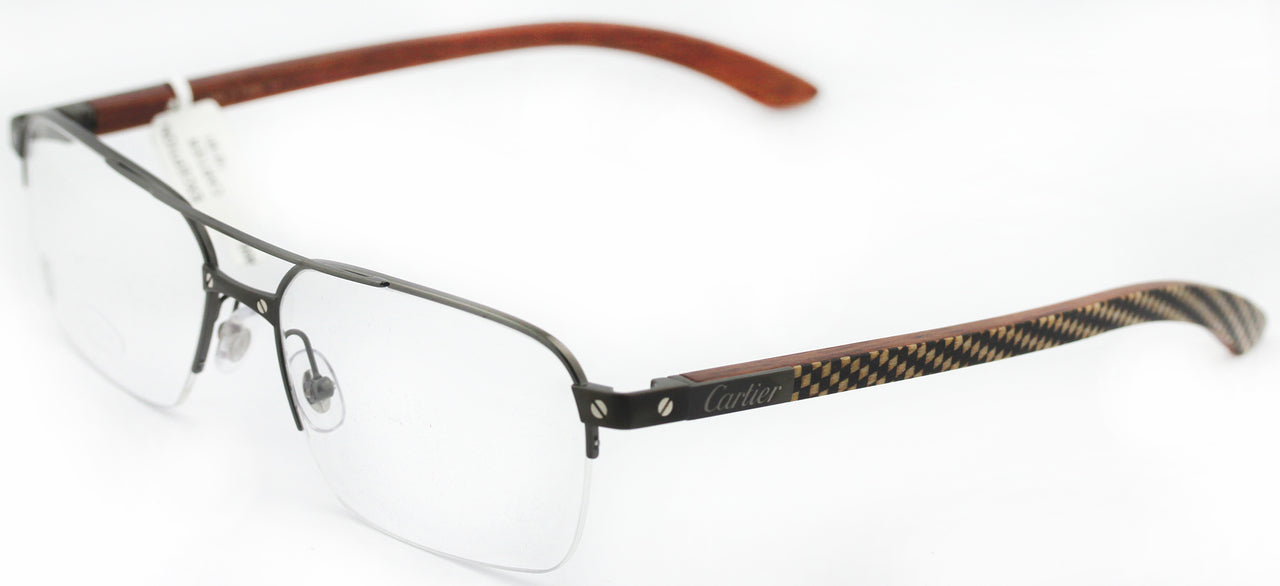 cartier glasses mens wood