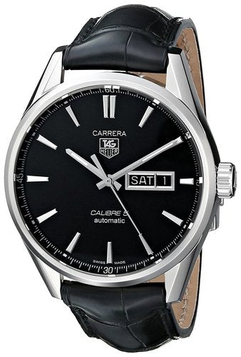 Tag Heuer Carrera Calibre 5 Day-Date Auto BLK Men Watch WAR201A.FC6266