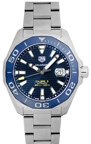 Tag Heuer Aquaracer Calibre 5 Blue Dial Auto Men Watch WAY201B.BA0927