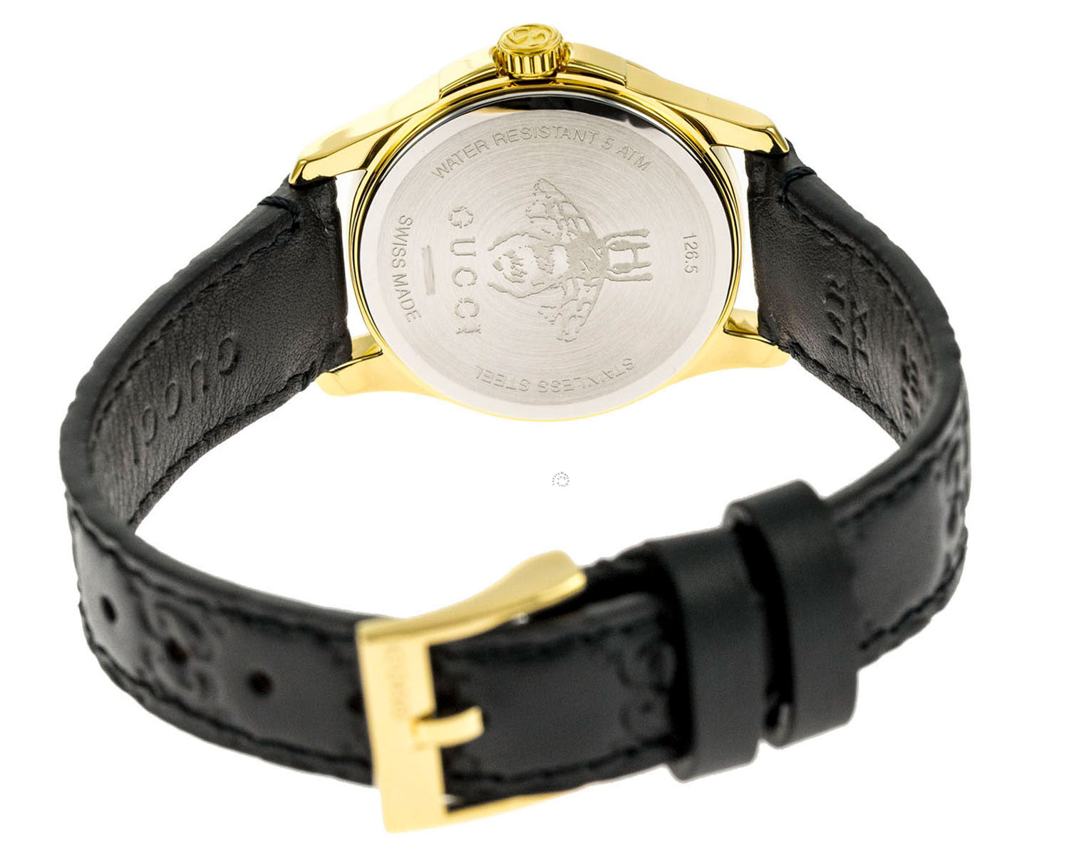 gucci leather watch