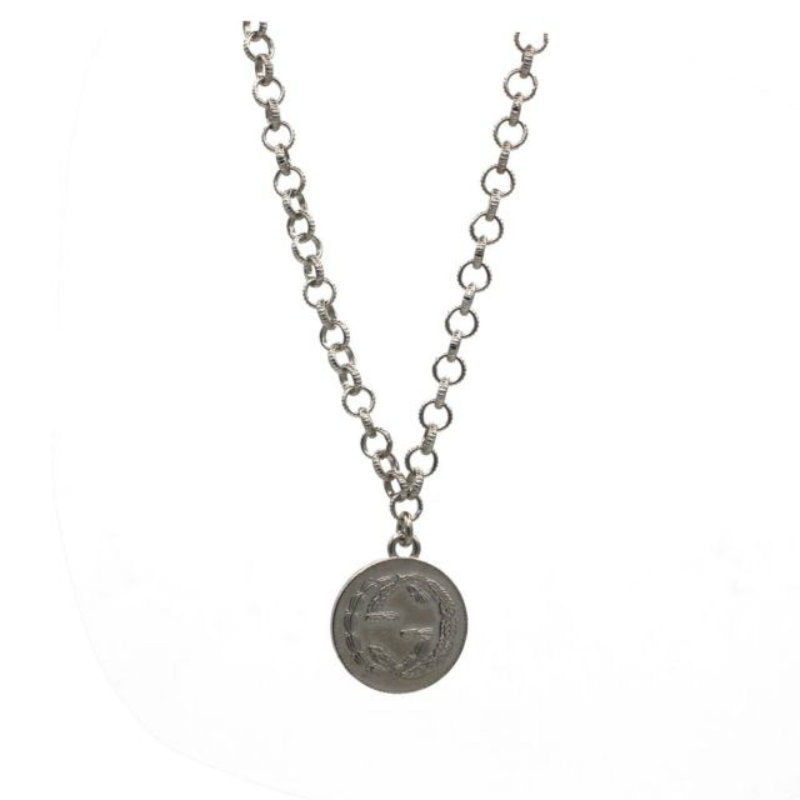 Gucci Coin Pendant RP 925 Silver 