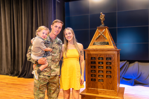 Luke Ebeling and Family at the Ranger Hall of Fame