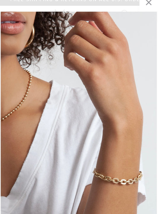 Chinati O-Ring Bracelet Medium / Natural / Brass