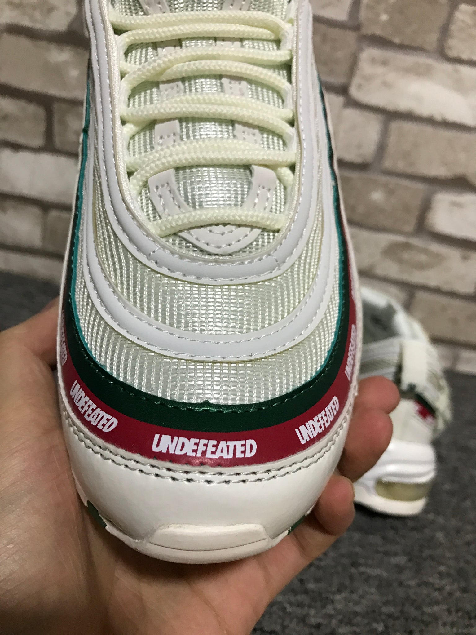 air max 97 x undefeated white