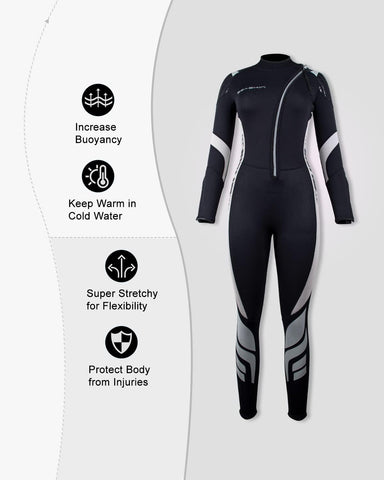 amazon seaskin womens wetsuit neoprene full body length