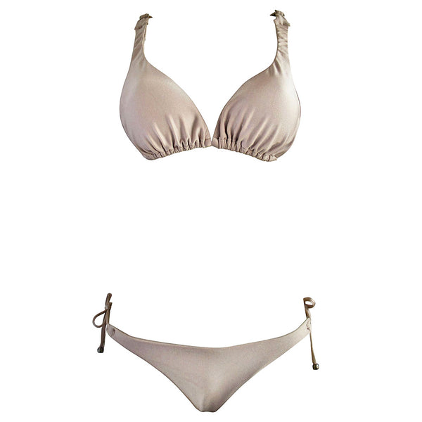 Nude Padded Triangle Top Bikini - Zuzu Swim - La Sirene