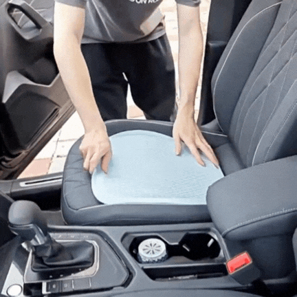 Universal and Multifunctional Car Seat Cushion - Breathable Cool Gel Seat Cushion, Provides Pressure Relief for Back and Tailbone Pain.
