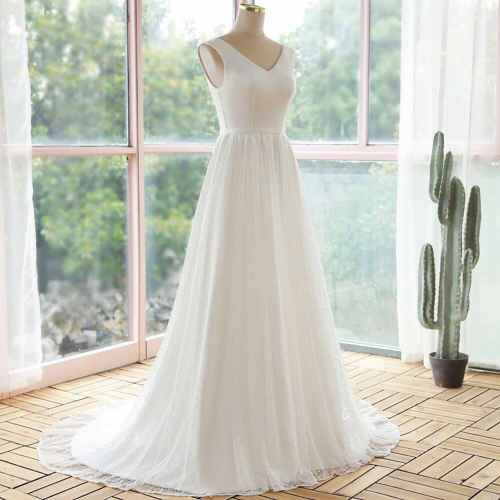 Elegant A line style lace wedding dresses - Elsi John