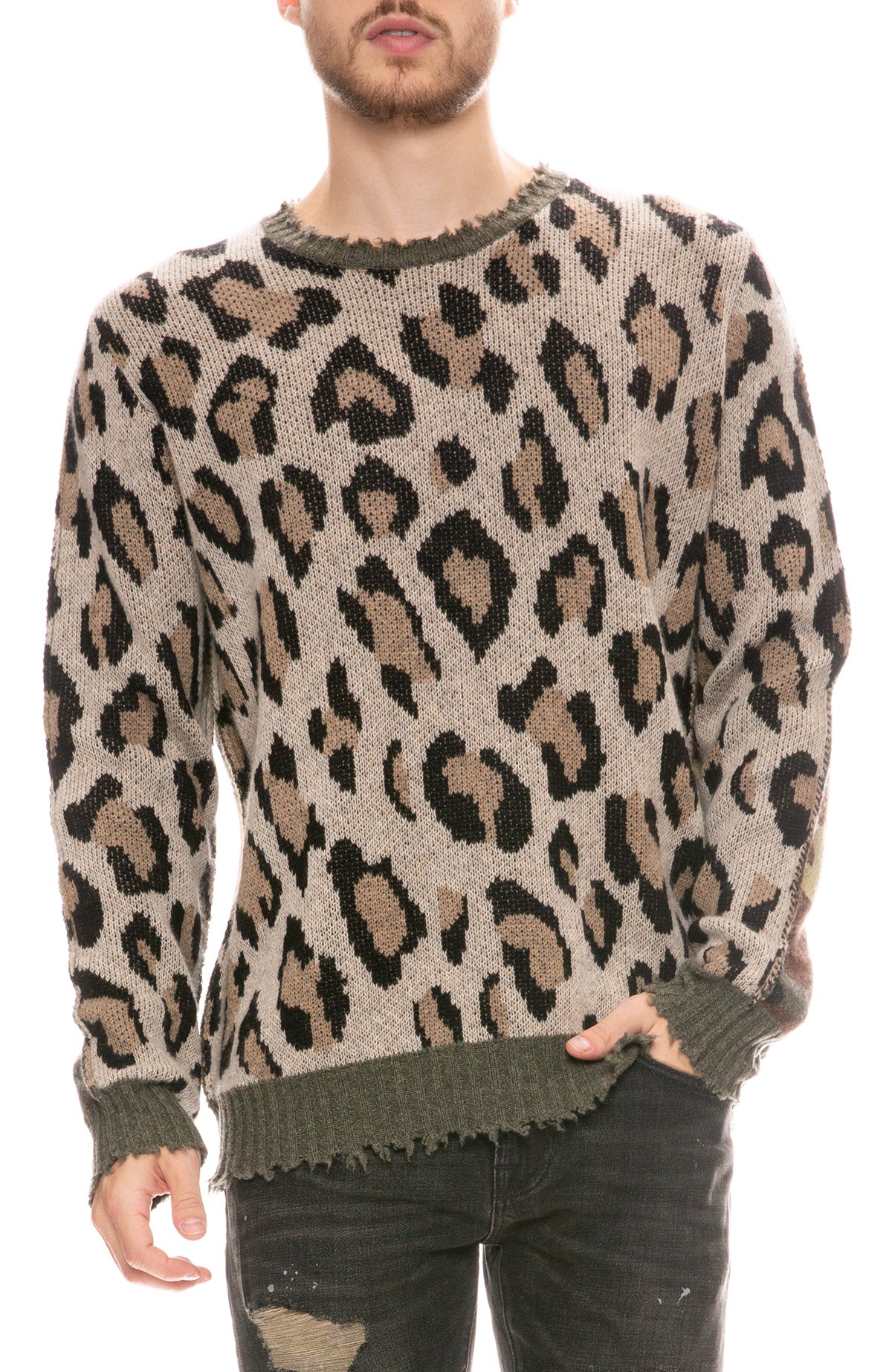 camo cashmere sweater