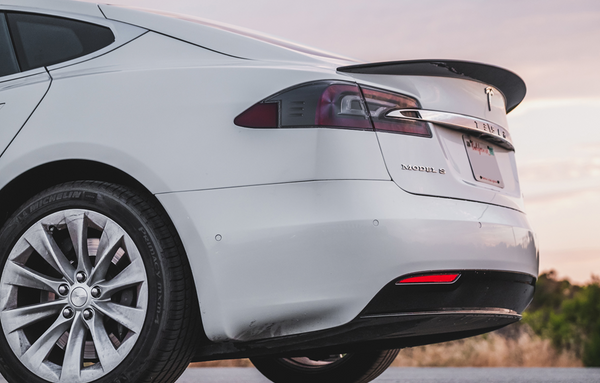 Tesla Model S Genuine Carbon Fiber Rear Spoiler (OEM Style) – TESLARATI  Marketplace