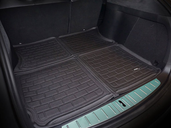 Cirtek Floor Mats for Tesla Model 3, All Weather Car Mat Rubber Carpet  Accessories, Custom Fit Cargo Liner, Front Rear Seat, Frunk, Rear Trunk