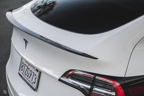 Tesla Model Y Carbon Fiber Performance Rear Spoiler – TESLARATI Marketplace