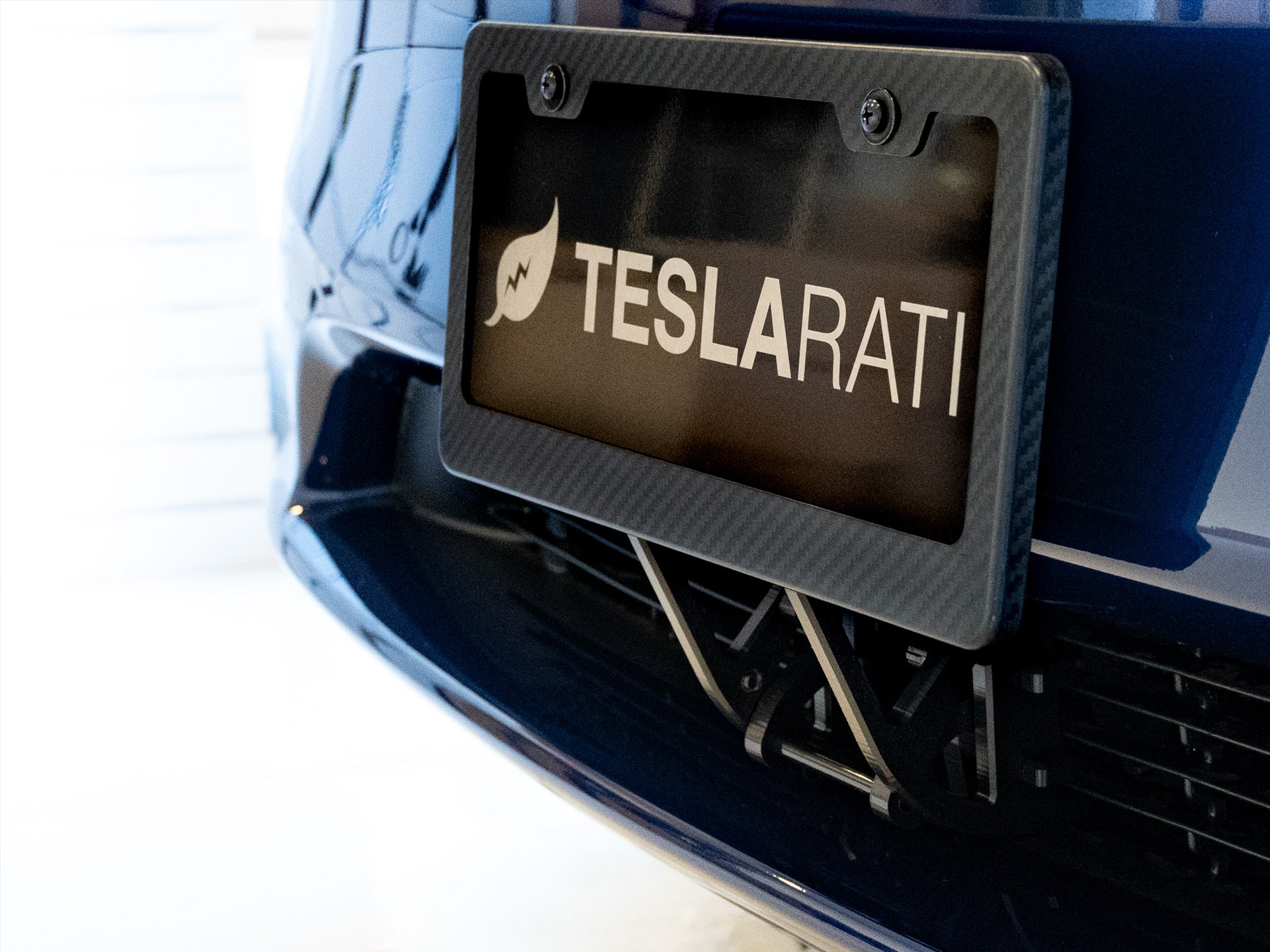 Tesla Model Y Front License Plate Mount "Quick Bandit" TESLARATI