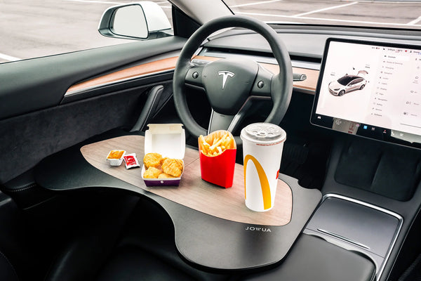 Tesla 'DeskWedge' Steering Wheel Desk (Real Wood) – TESLARATI Marketplace