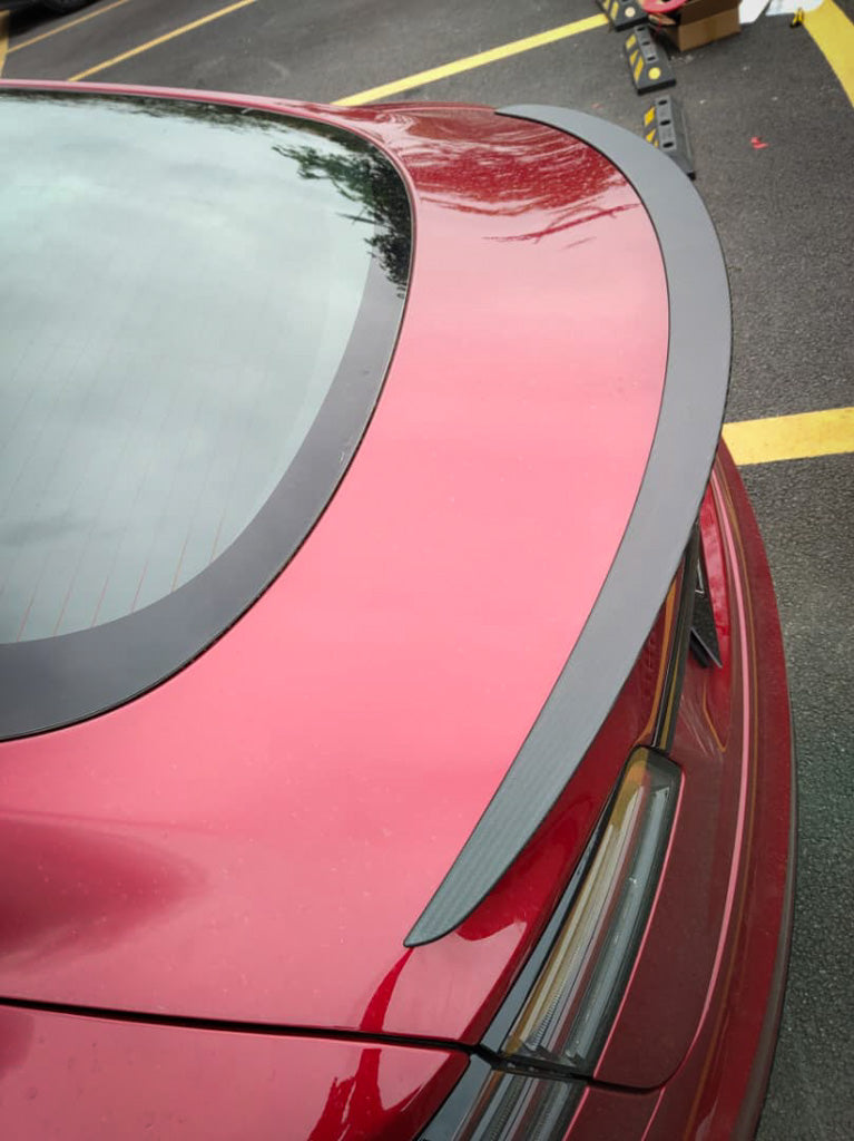 Tesla Model Y Genuine Carbon Fiber Rear Spoiler (OEM Style)