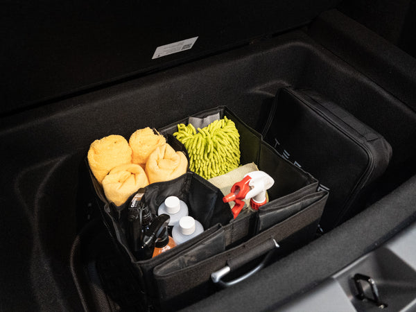 Tesla Model Y Rear Trunk Dual-Layer Storage Organizers – TESLARATI  Marketplace